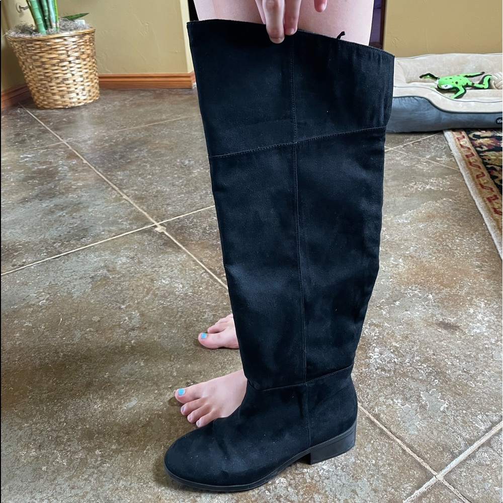 H&M tall black Swede boots 9.5 or 41